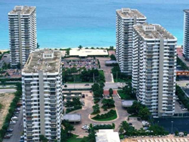 1980 S Ocean Dr Unit 9M, Hallandale Beach, FL 33009 - drone / aerial view featuring a water view and a view of city