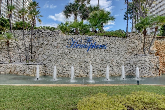 1980 S Ocean Dr Unit 9M, Hallandale Beach, FL 33009 - view of property's community featuring a lawn and a water view