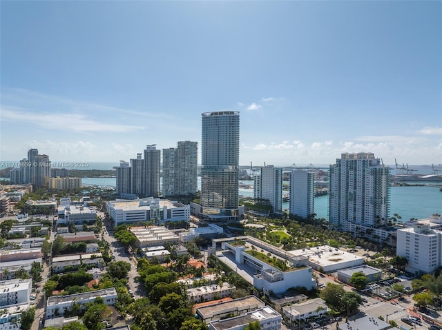 view of city featuring a water view