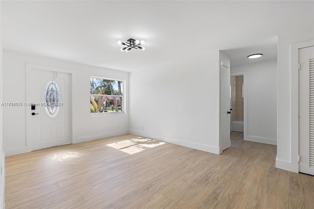 entryway featuring light hardwood / wood-style flooring