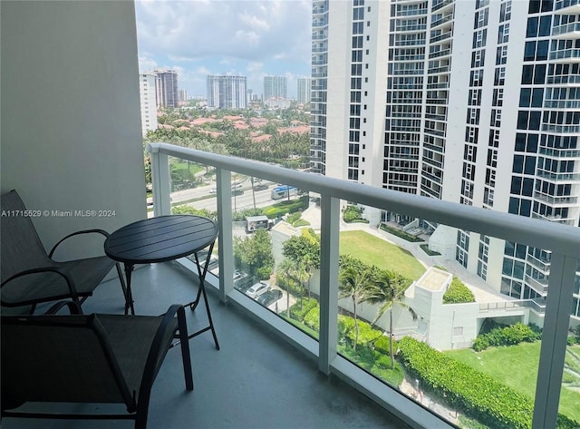 view of balcony