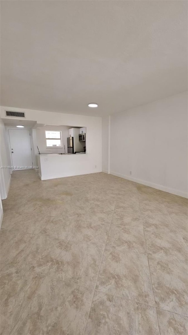 view of unfurnished living room