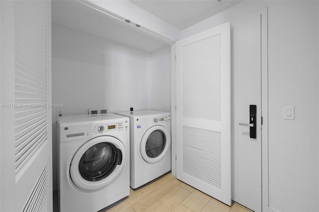 laundry room featuring washer and dryer