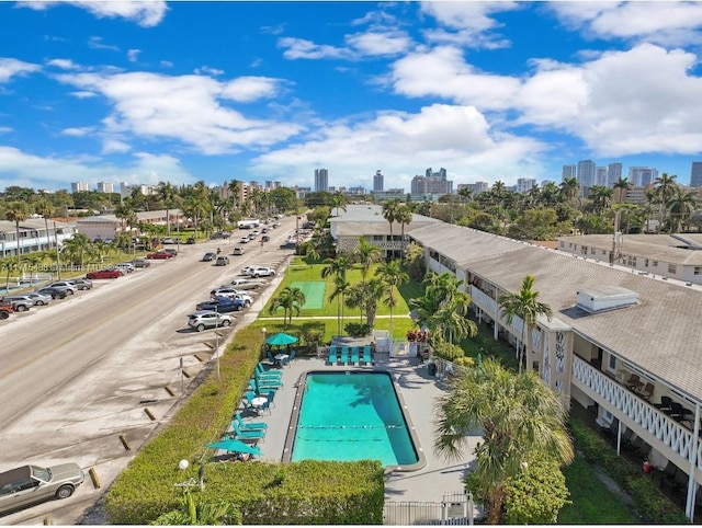 birds eye view of property