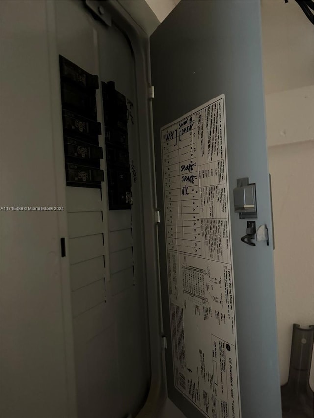 utility room featuring electric panel