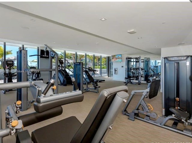 view of exercise room