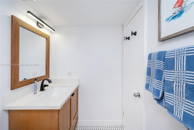 bathroom with vanity