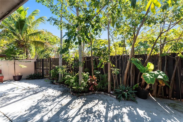 view of patio / terrace with a fenced backyard