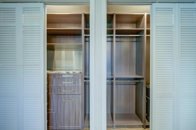 view of closet