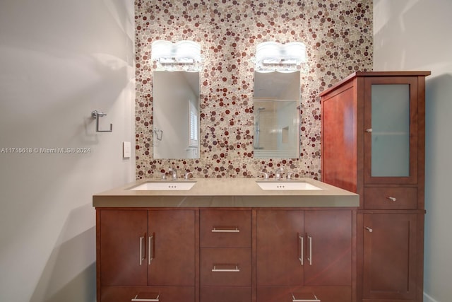 bathroom with vanity