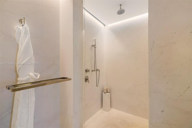 bathroom with walk in shower