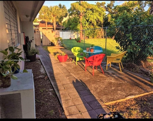 view of yard with a patio