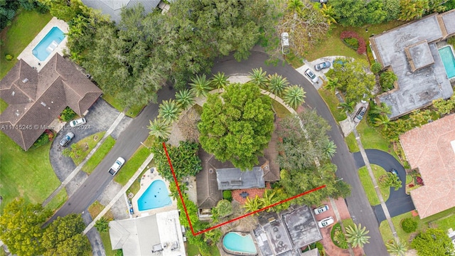 3111 N 52nd Ave, Hollywood, FL 33021 - view of property location with a pool and property boundaries highlighted