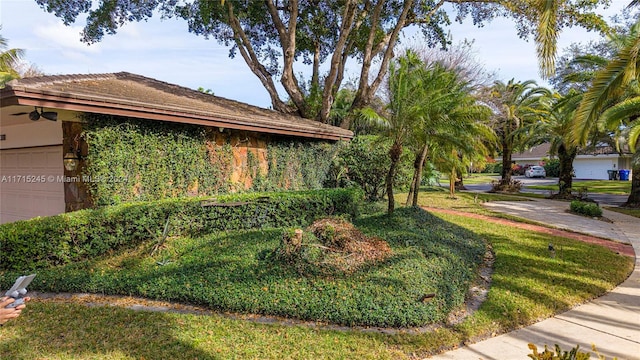 3111 N 52nd Ave, Hollywood, FL 33021 - view of yard featuring a garage