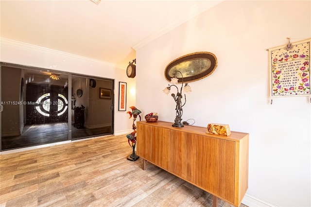 3111 N 52nd Ave, Hollywood, FL 33021 - corridor featuring ornamental molding and wood finished floors