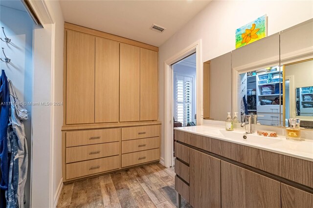 3111 N 52nd Ave, Hollywood, FL 33021 - walk in closet featuring light wood-style floors and a sink