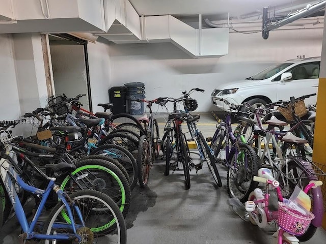 garage featuring bike storage