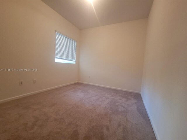 view of carpeted empty room