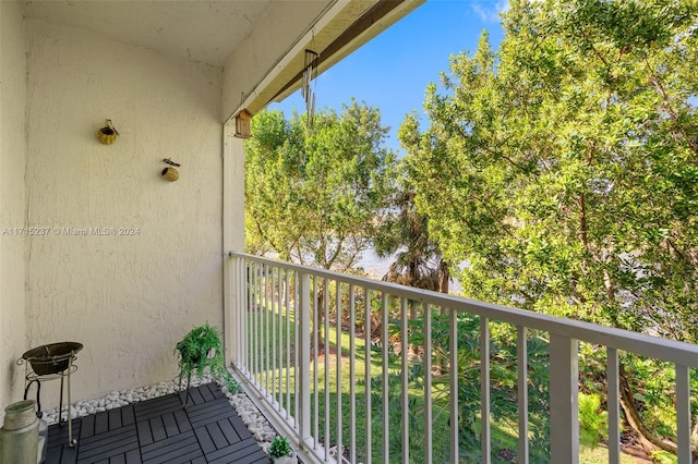 view of balcony