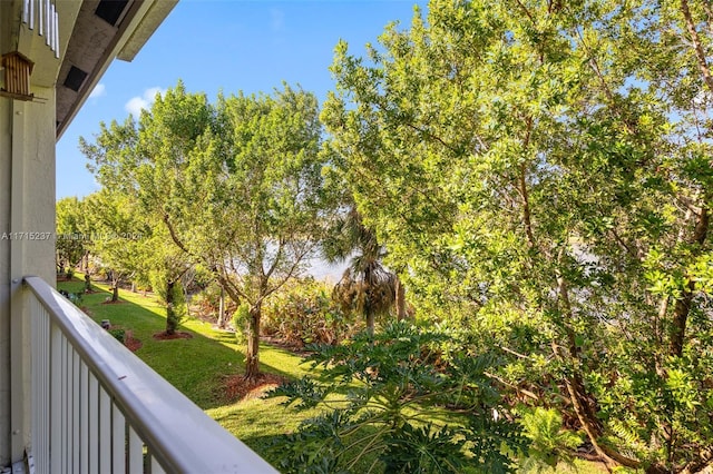 view of balcony