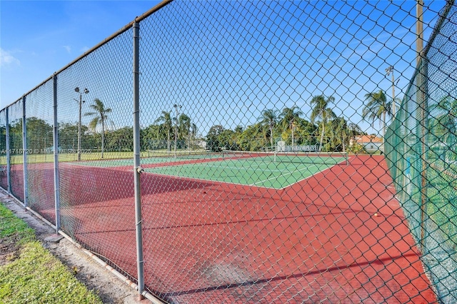 view of tennis court