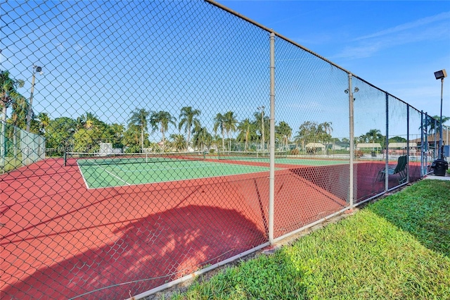 view of tennis court