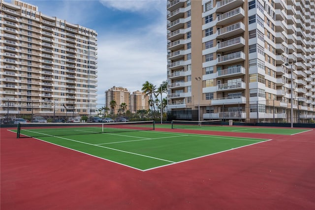 1985 S Ocean Dr Unit 6P, Hallandale Beach, FL 33009 - view of tennis court featuring fence