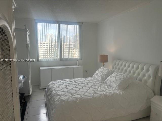 view of tiled bedroom