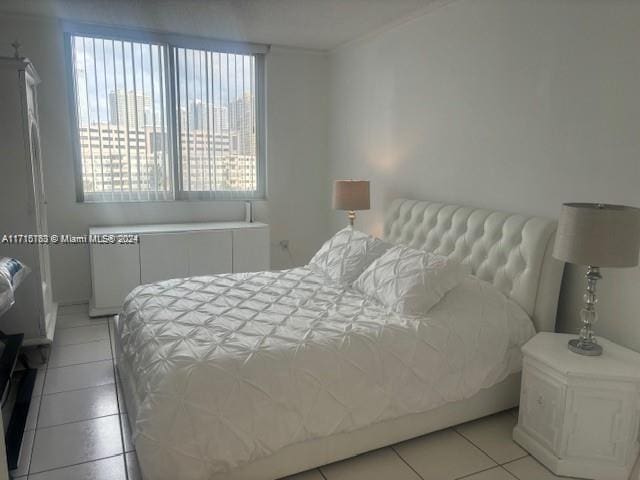 view of tiled bedroom