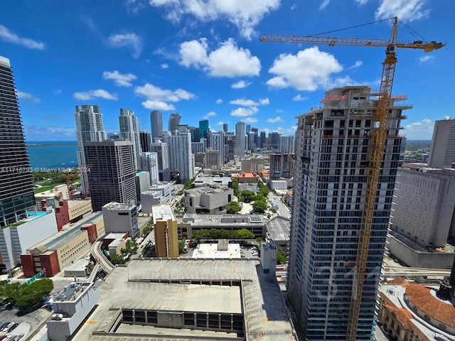 view of city featuring a water view