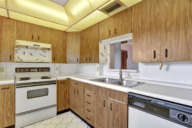 kitchen with white appliances