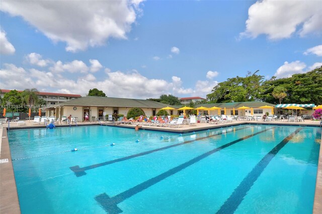 view of pool