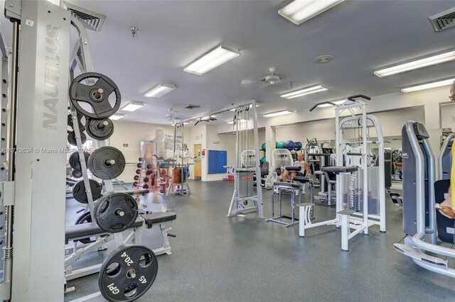 view of exercise room