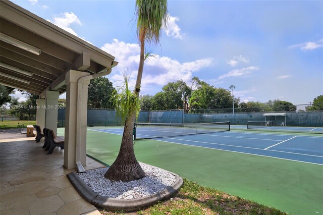 view of tennis court