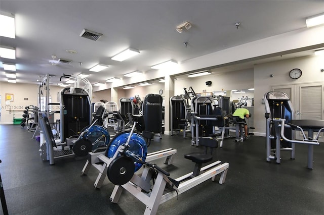 view of exercise room