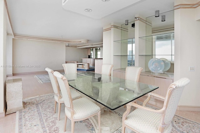 dining space featuring a wealth of natural light