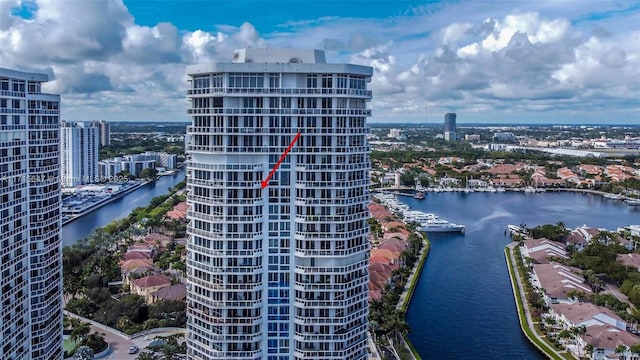 view of property featuring a water view