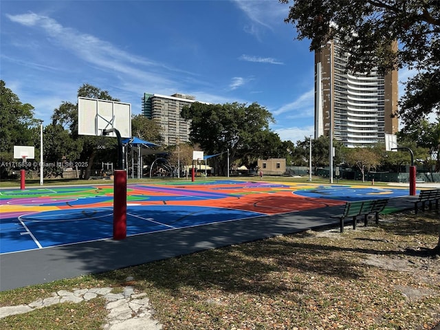 view of sport court