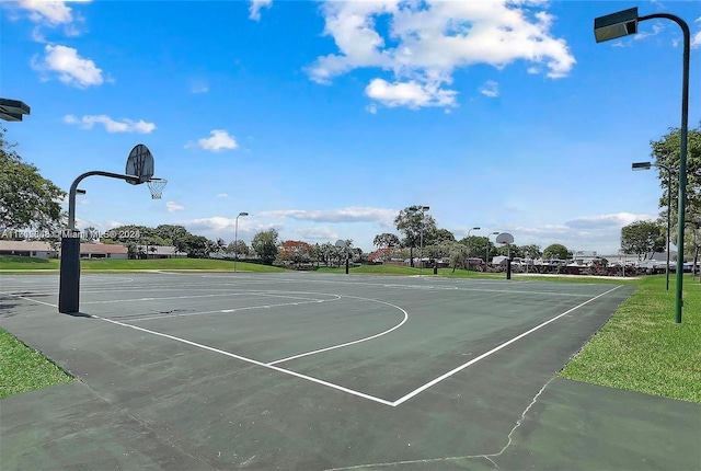 view of sport court