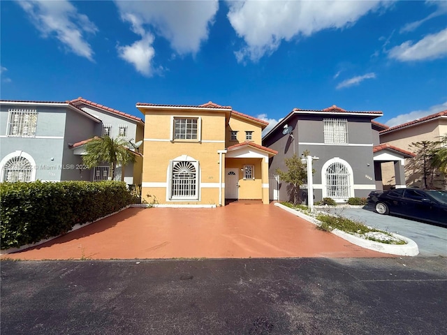 view of mediterranean / spanish house