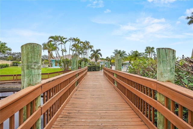 view of dock