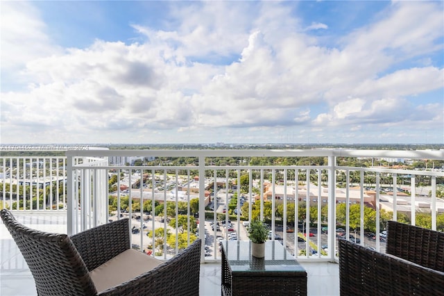 view of balcony