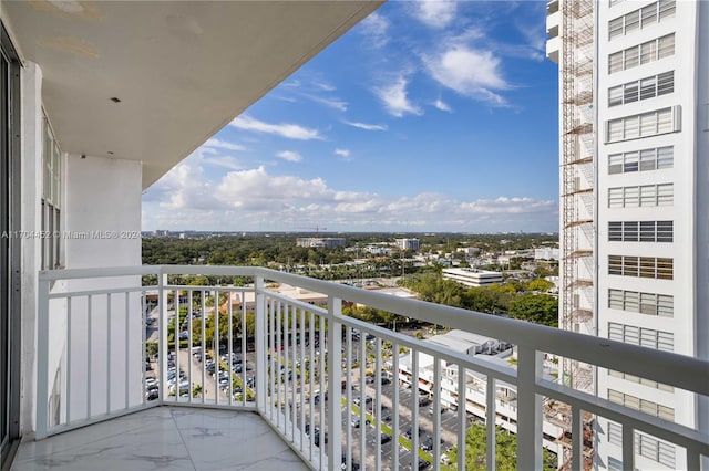 view of balcony