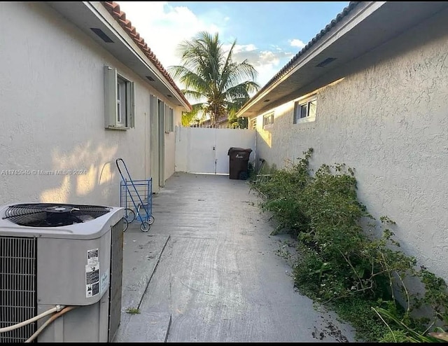 view of patio featuring cooling unit