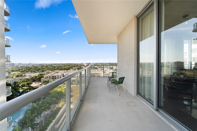 view of balcony