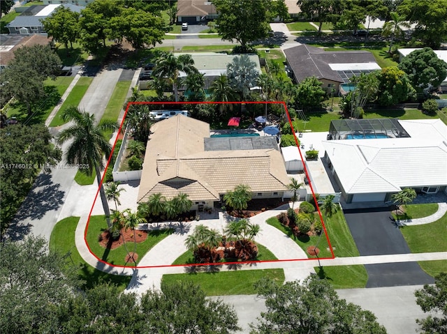 birds eye view of property