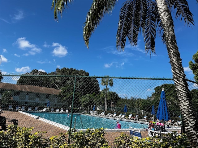 view of pool