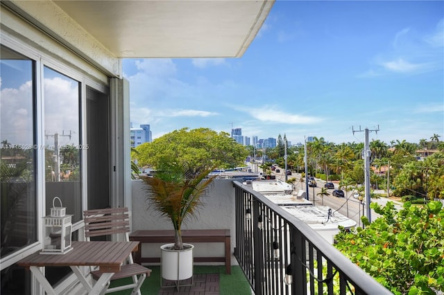 view of balcony