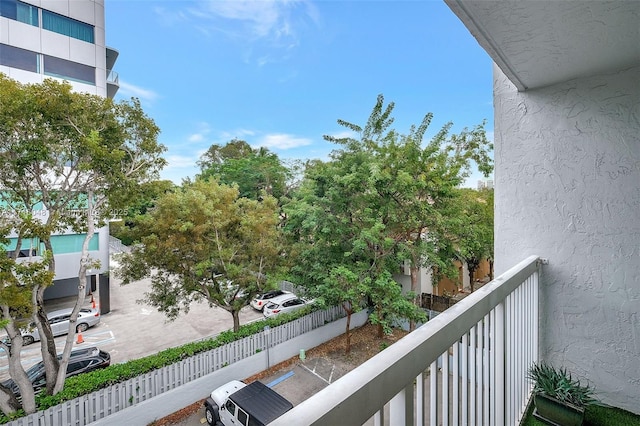 view of balcony