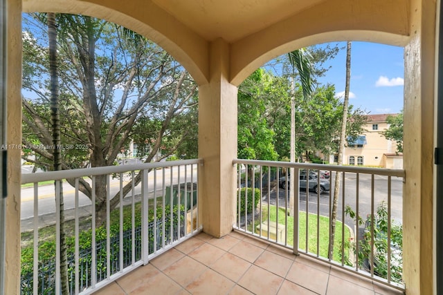 view of balcony